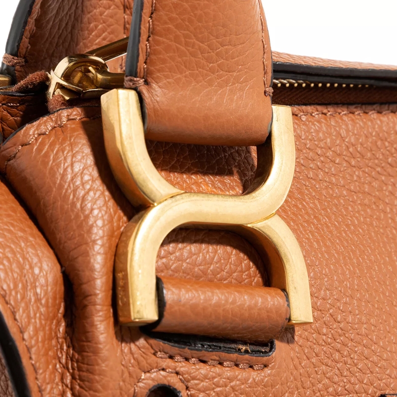 Chloé Satchel Marcie Shoulder Bag Small Dark Brown(Image 5)