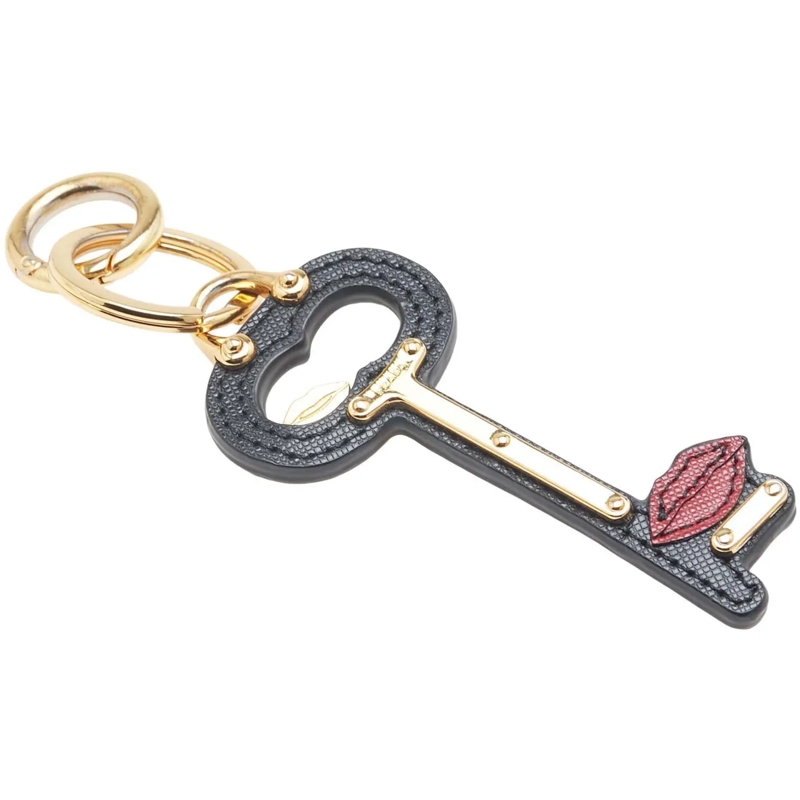 Prada  Saffiano Lip Key Chain schwarz