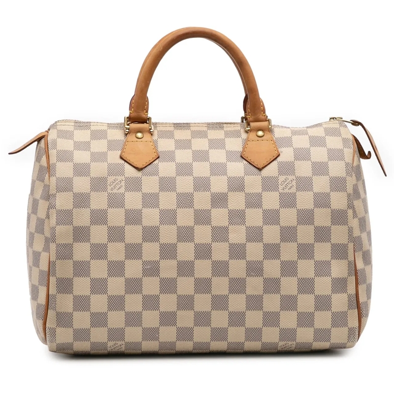 Louis Vuitton Tote Damier Azur Speedy 30 weiß