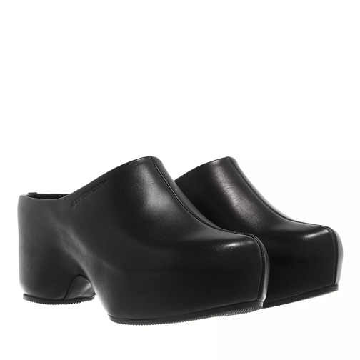 Givenchy G Clog Leather Black Slip-ins