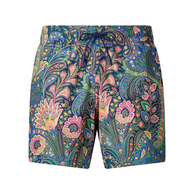 Etro Bermuda Badehose mit Paisley-Muster mehrfarbig