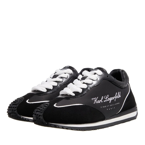 Karl Lagerfeld Velocette Hotel Karl Lo Lace Black Lthr & Textile scarpa da ginnastica bassa