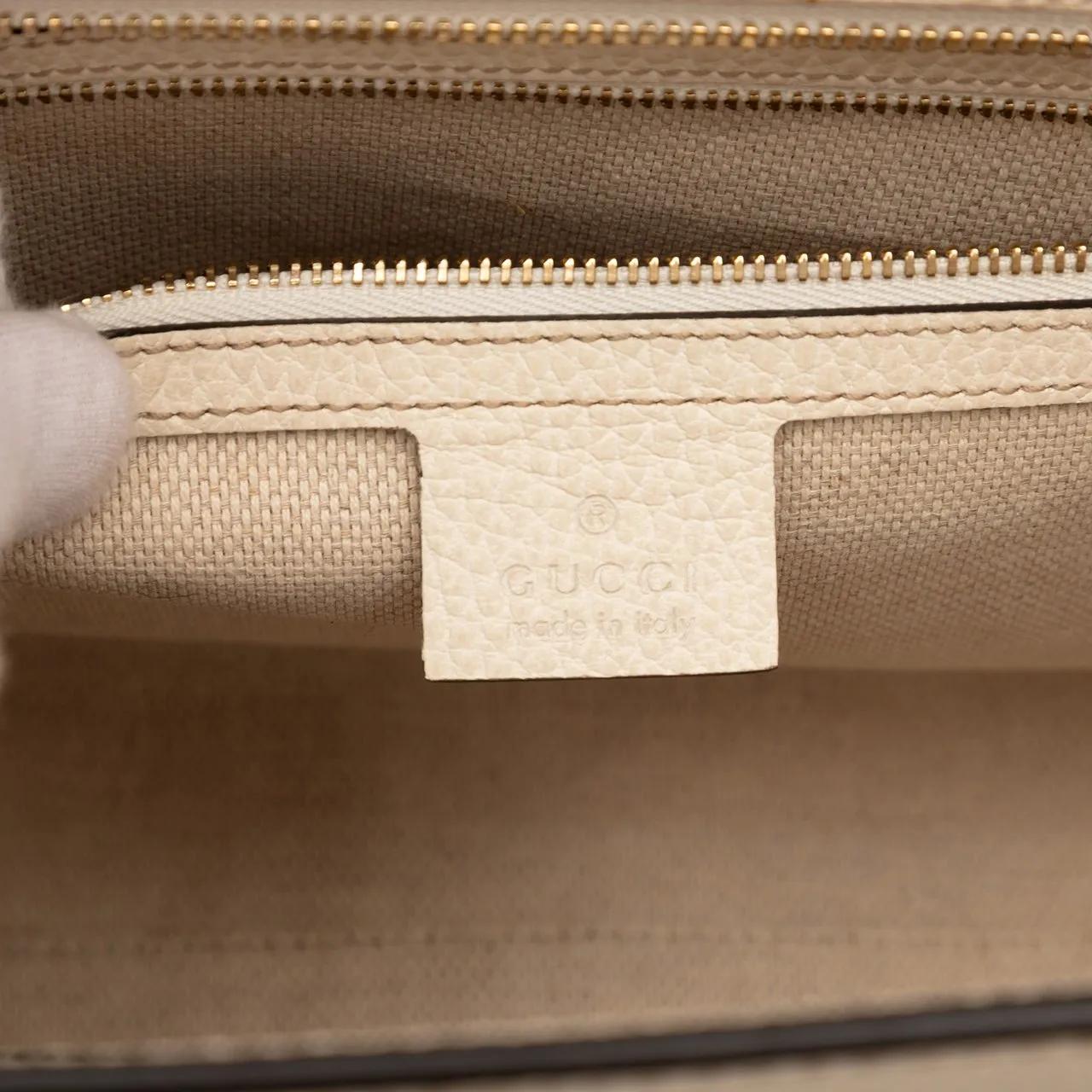 Thumbnail - Gucci Hobo Bags - Medium Leather Soho Satchel - Gr. unisize - in Weiß - für Damen