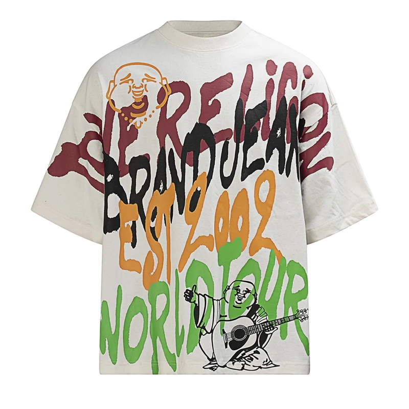 True Religion T-Shirt T-Shirt GRAFFITTI winterweiß