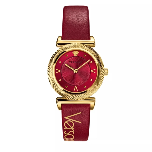Versace Watch V-Motif Vintage Logo Red Montre habillée