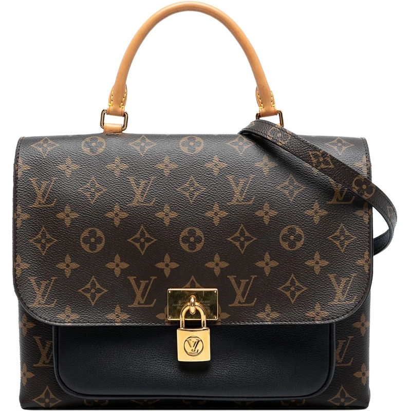 Louis Vuitton Schultertasche Monogram Marignan braun