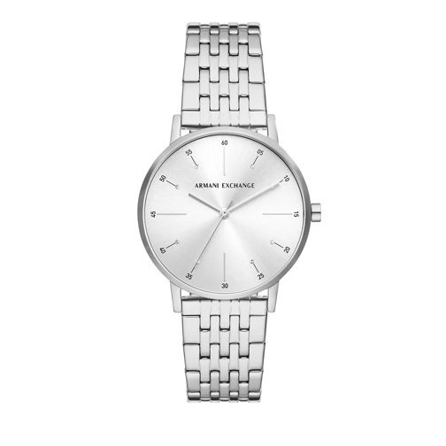 Armani Exchange Armani Exchange Three-Hand Stainless Steel Watch Silver Montre à quartz