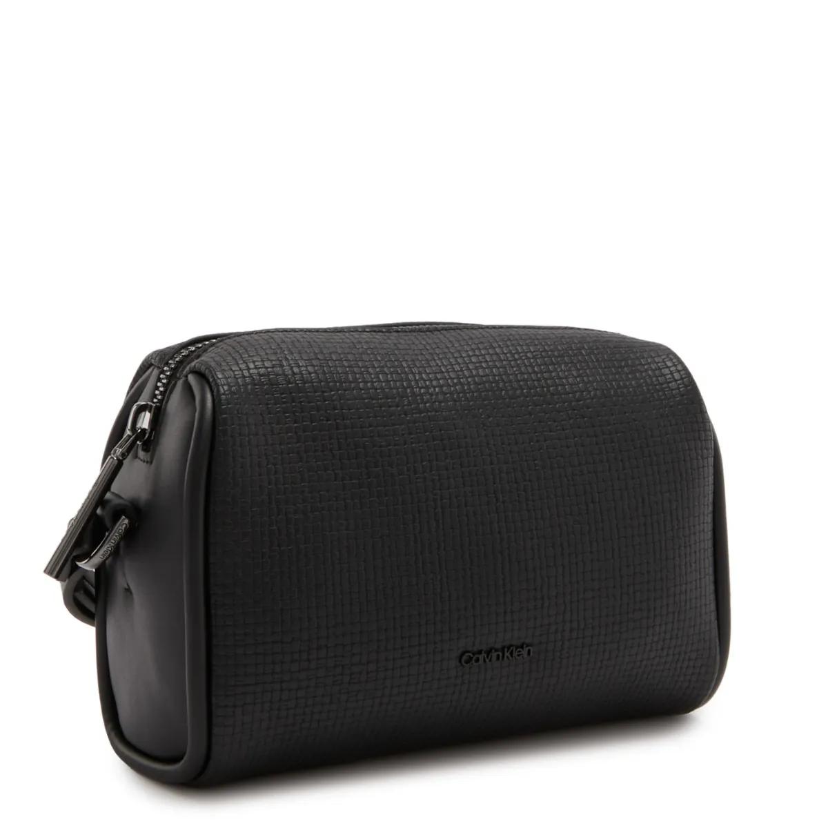 Calvin Klein Jeans Gestructureerde Synthetisch Leren Handtas Black Dames