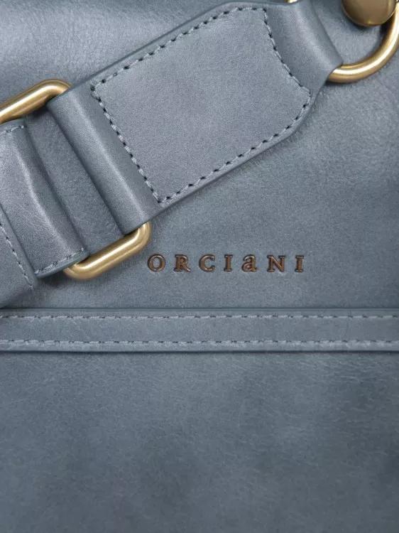 Orciani Shoppers Shoulder Strap Leather Bag in blauw