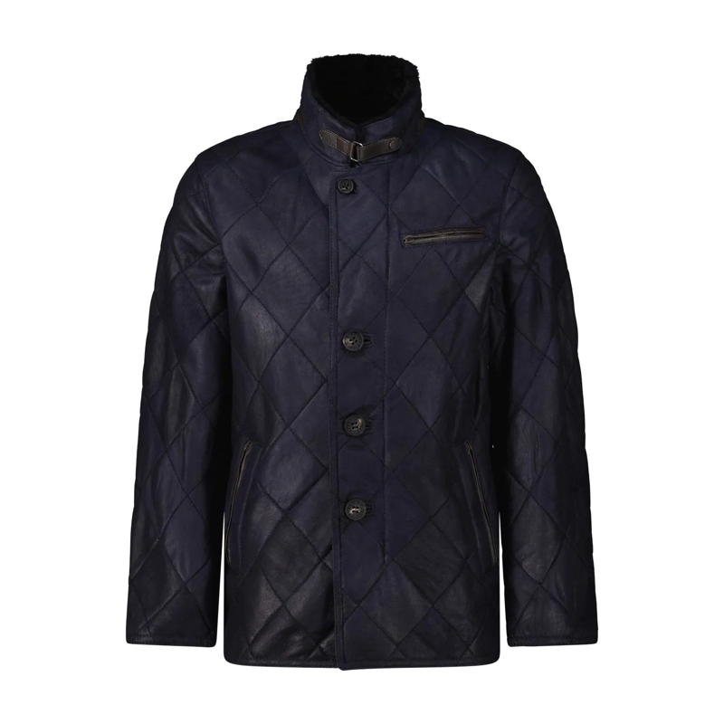 Werner Christ Übergangsjacke Lederjacke David rot(Image 3)