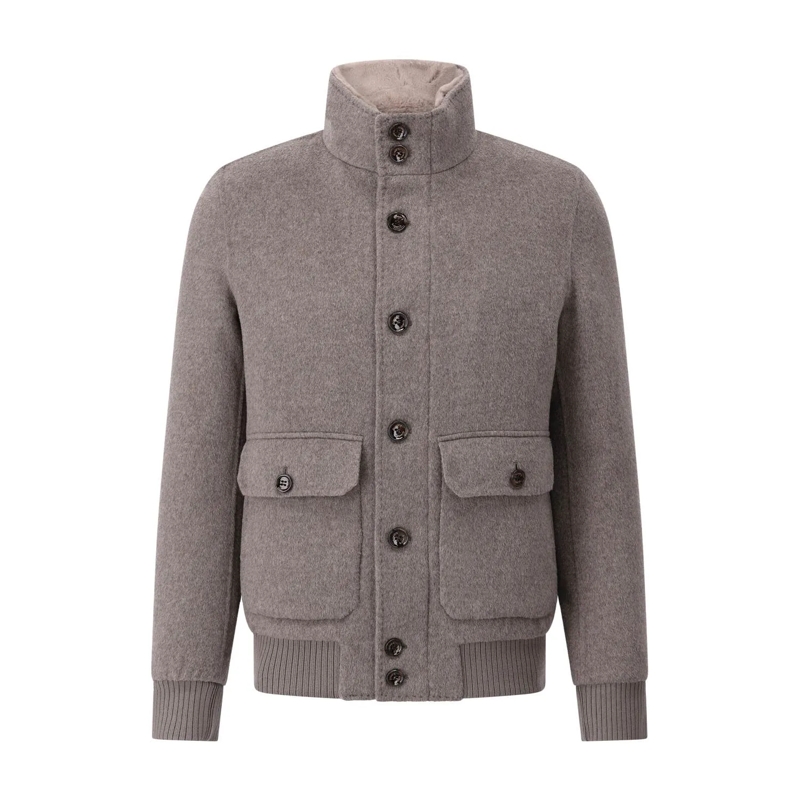 Gimo's Blazer Jacke aus Woll-Mix Braun