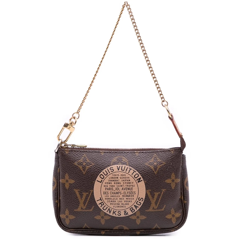 Louis Vuitton Fourre-tout Monogram Trunks and Bags Mini Pochette Accessoires braun