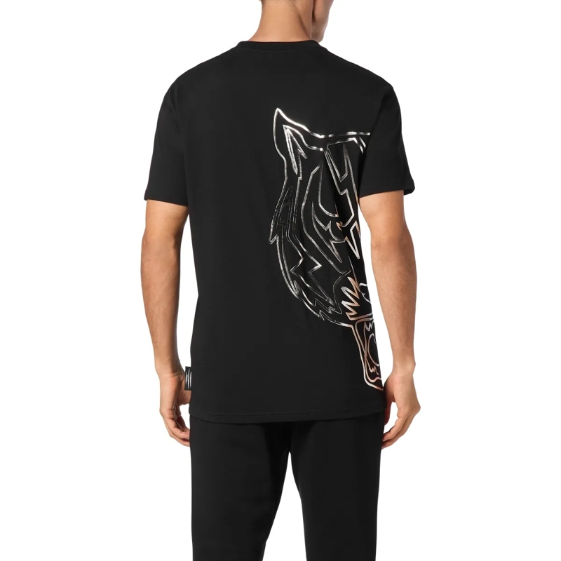 Plein Sport T-Shirt T-Shirt Rundhalsausschnitt Tiger schwarz(Image 2)