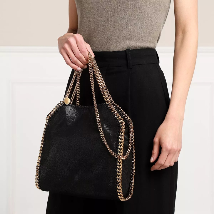 Stella mccartney black discount and gold bag