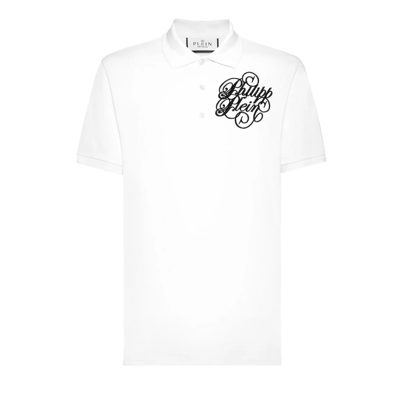 Philipp Plein Poloshirt Polohemd Mit Schmucksteinen weiss