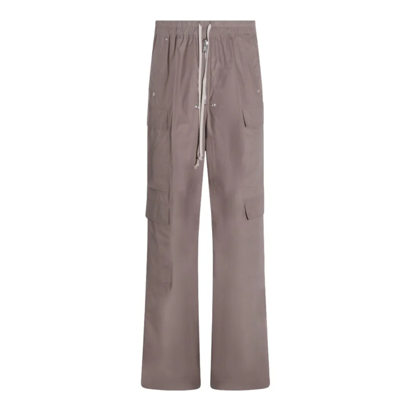 Rick Owens Pantalon Relaxed Fit Straight Leg Trousers Grey