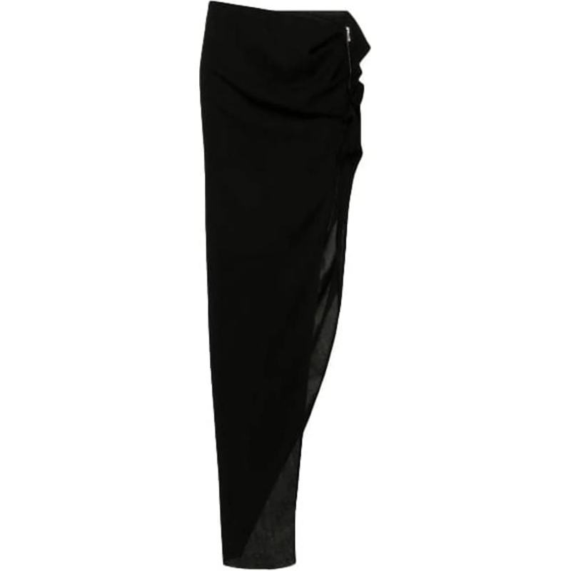Rick Owens Midirock Gonna Edfu Skirt Black schwarz