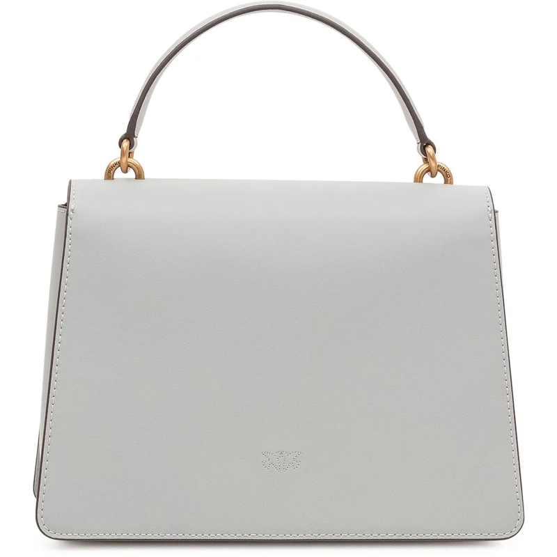Pinko Tote Borsa Love One Top Handle con Patta e Manico grau(Image 4)