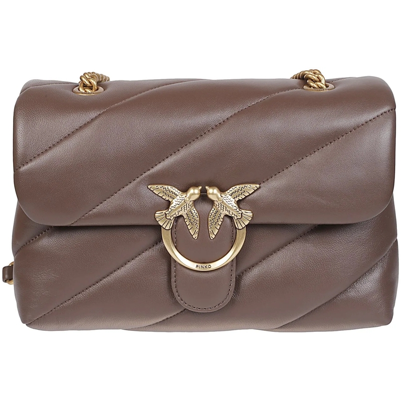 Pinko Fourre-tout Love Classic Puff Maxi Quilt Bag Brown braun