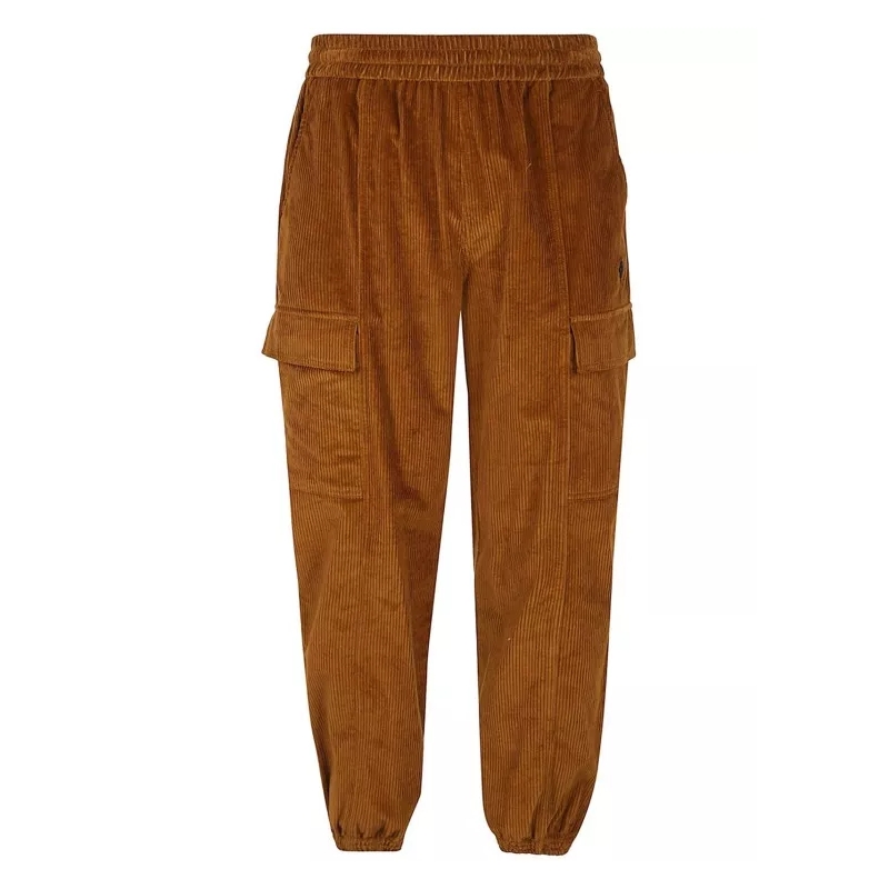 Marcelo Burlon Casual broeken Brown Velvet Pants Brown