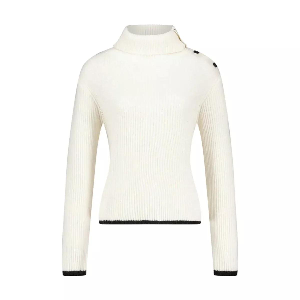 Liviana Conti - Rollkragen Pullover 47701876539738 - Größe M - white