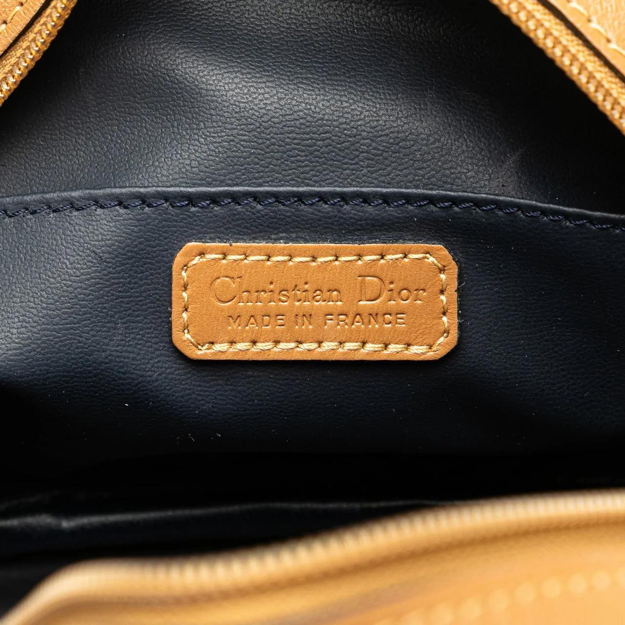 Thumbnail - Christian Dior Kosmetiktaschen - Coated Canvas and Leather Cosmetic Pouch - Gr. unisize - in Braun - für Damen