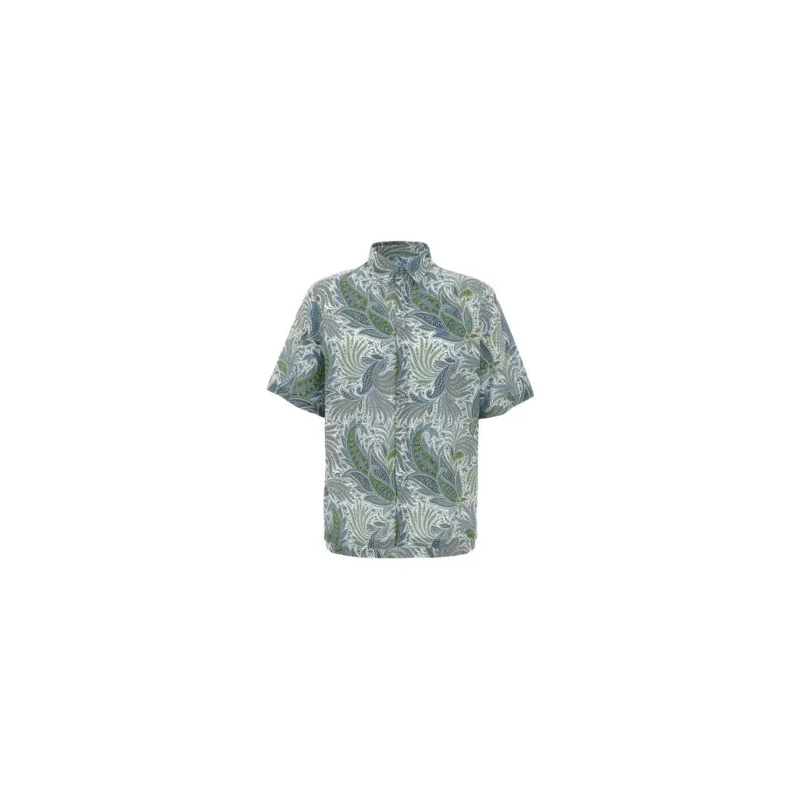 Etro Hemd Paisley Print Shirt Green