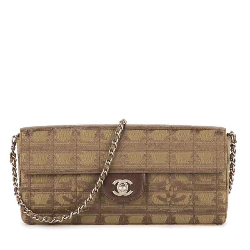 Chanel Crossbody Bag Travel Ligne East-West khaki