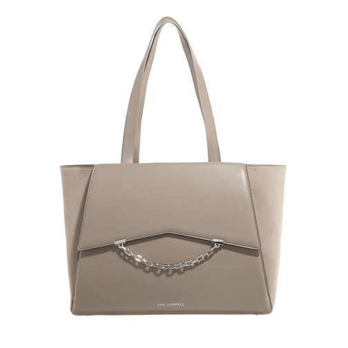 Karl Lagerfeld Boodschappentas K/Seven Grainy Sp Tote Suede Ash Grey