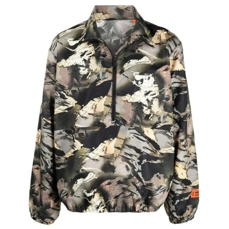 Heron Preston T-Shirt Heron Preston Camouflage Winkbreaker grün