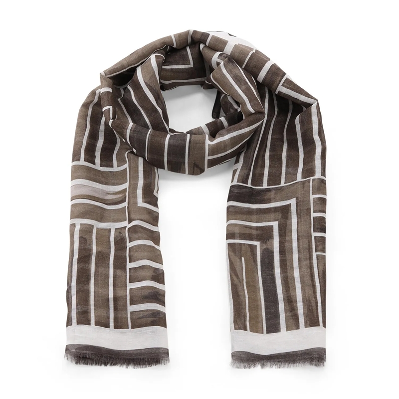 Altea Écharpe en laine Tuch mit Muster beige(Image 4)