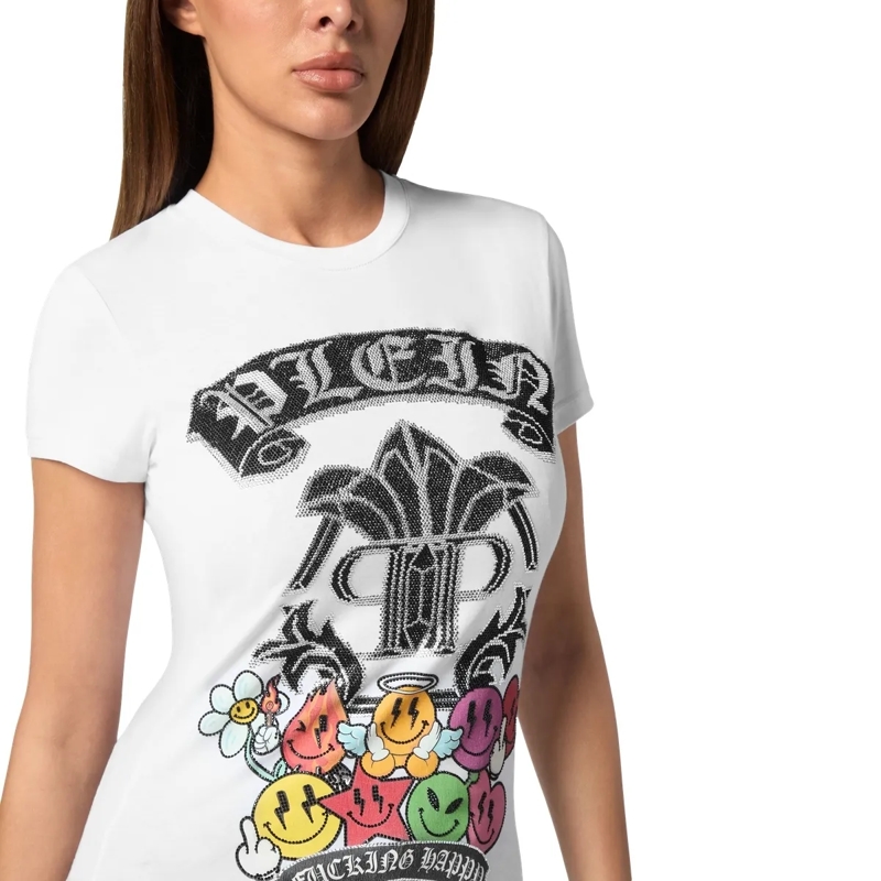 Philipp Plein T-Shirt T-Shirt Slim Fit weiss(Image 5)