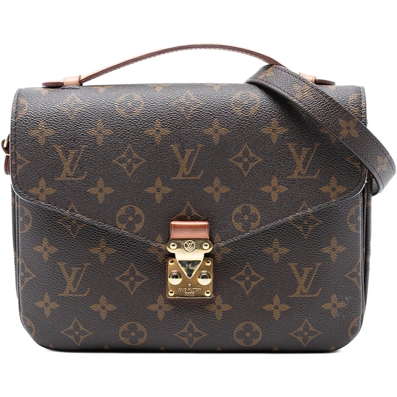 Louis Vuitton Schultertasche Monogram Pochette Metis braun