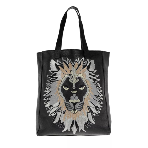Abro Adria Leather Shopping Bag Black Tote