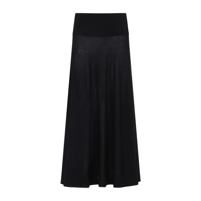 Alaia Minirok Midi Skirt With High Waistband Black