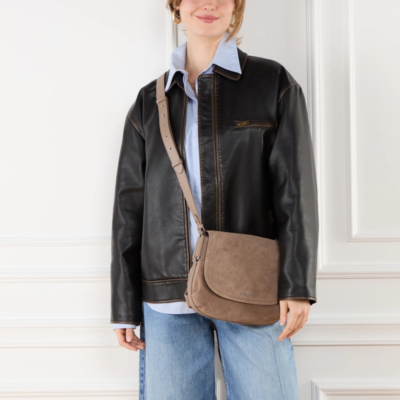 Coccinelle Crossbodytas Coccinellerebekka Suede Warm Ta/Warm Ta(Image 2)