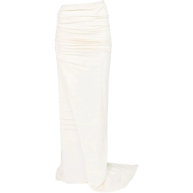 Rick Owens Midirock Edfu Skirt Natural mehrfarbig