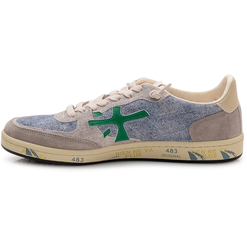 Premiata Sneaker basse Sneakers Bsktclay in Denim e Suede blau(Image 4)