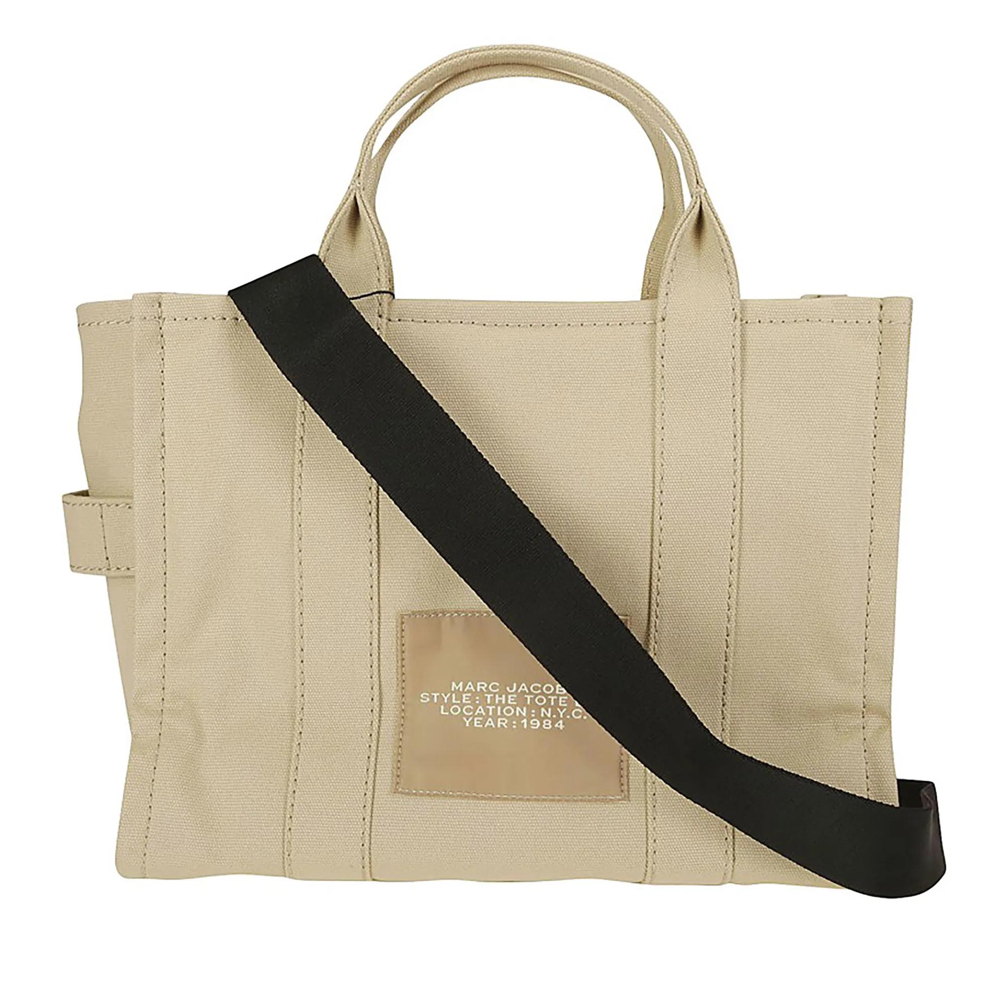 Marc Jacobs Shoppers & Totes White Canvas Tote Bag With Fox Design in beige