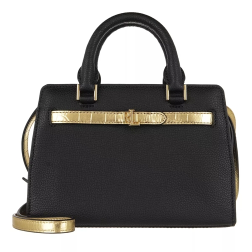 Lauren Ralph Lauren Fenwick 23 Crossbody Medium Black/Antique Gold Rymlig shoppingväska
