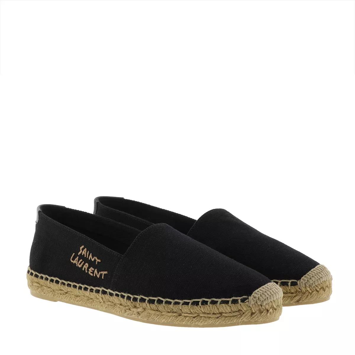 Saint Laurent Men's Logo-Stitched Canvas Espadrilles