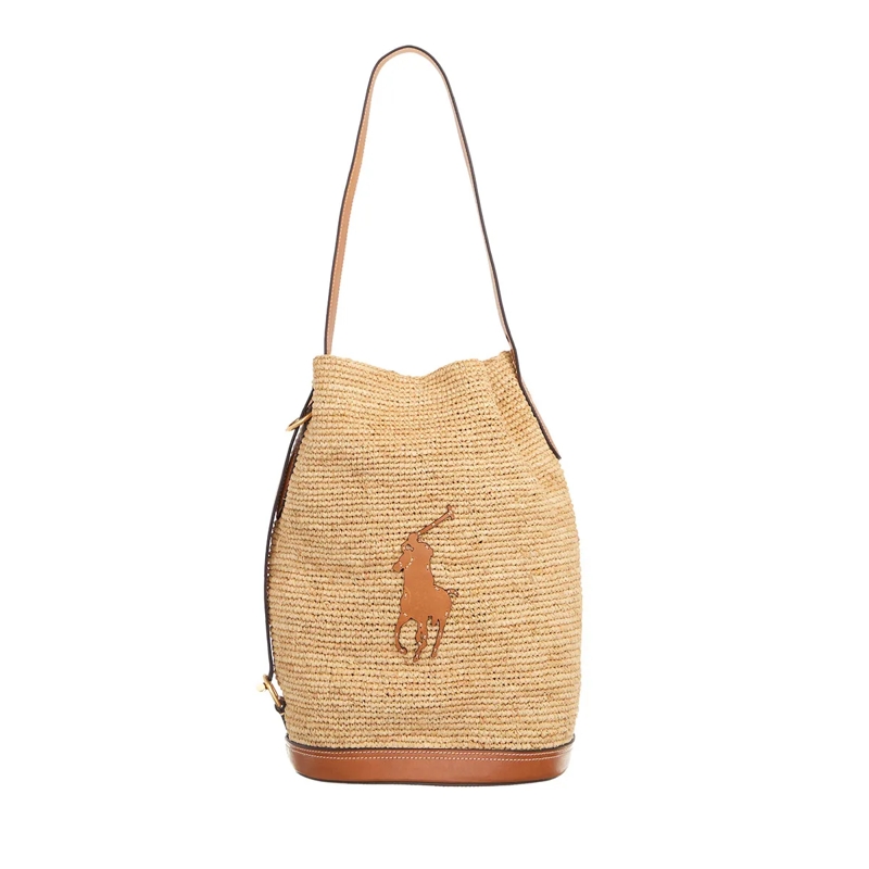 Polo Ralph Lauren Sac reporter Slng Bckt-Bucket Bag-Medium Natural/Cuoio