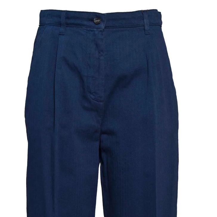 デニム・ジーパン Etro Blue Denim Pants With Herringbone Pattern Etro Blue Denim Pants With Herringbone Pattern | THE LIST