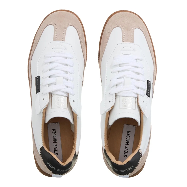 Steve Madden Emporia White Black Low Top Sneaker