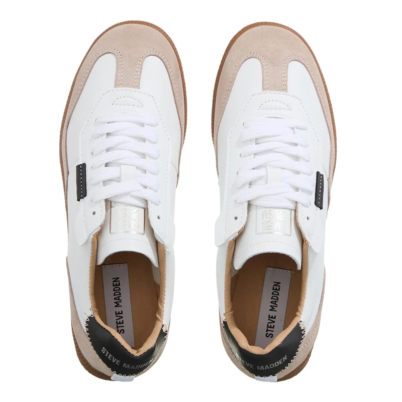 Steve Madden Low-Top-Sneaker Emporia White/Black(Image 5)