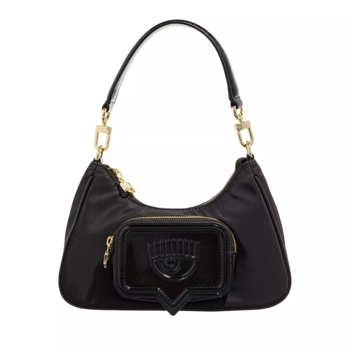 Chiara Ferragni Range F - Eyelike Pocket, Sketch 08 Bags Black Shoulder Bag