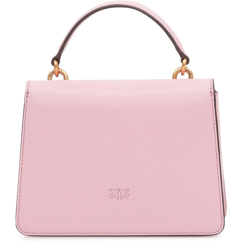 Pinko Tote Borsa Love One Top Handle con Patta e Manico rose(Image 4)