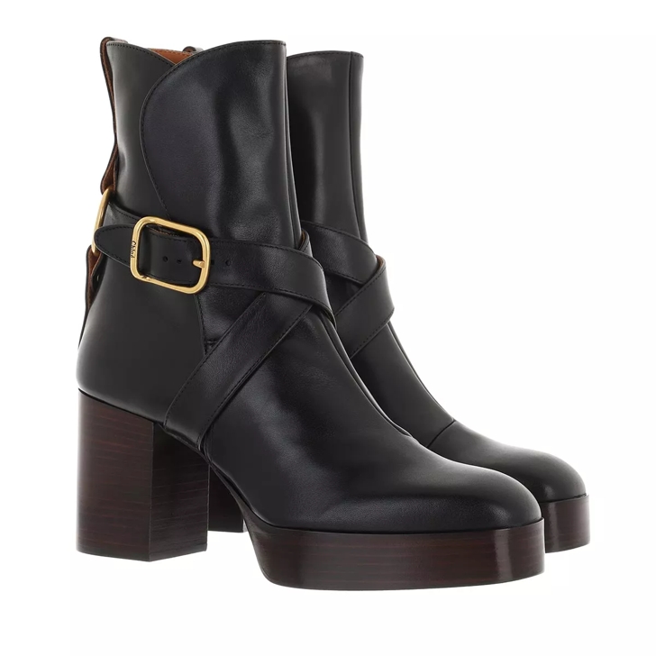 Chloe leather hot sale boots