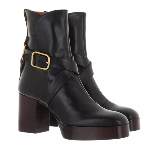 Chloé Izzie Ankle Boots Nappa Leather Black Laars