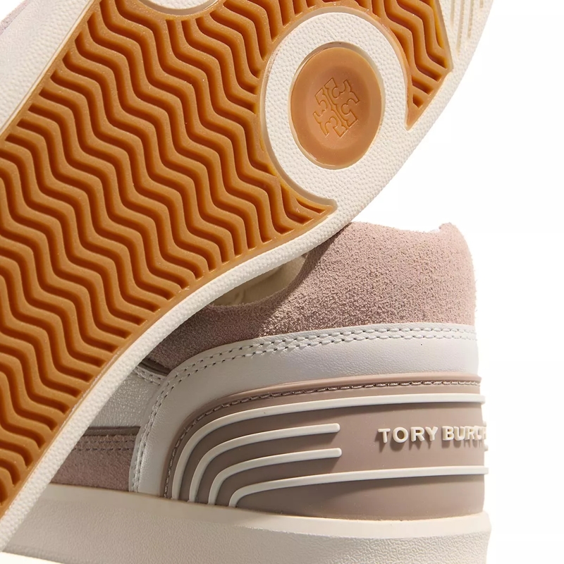 Tory Burch Low-Top-Sneaker Clover Court New Ivory/Cerbiatto/Cerbia(Image 3)